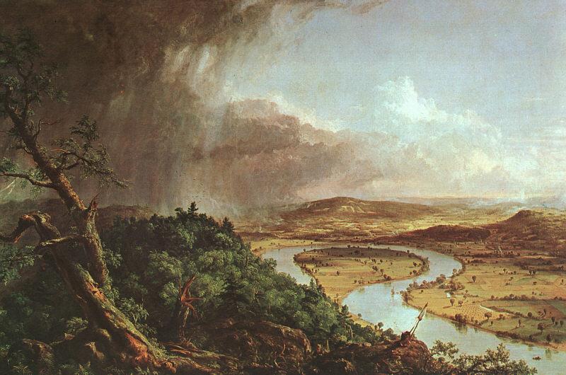 Thomas Cole The Connecticut River near Northampton oil painting image